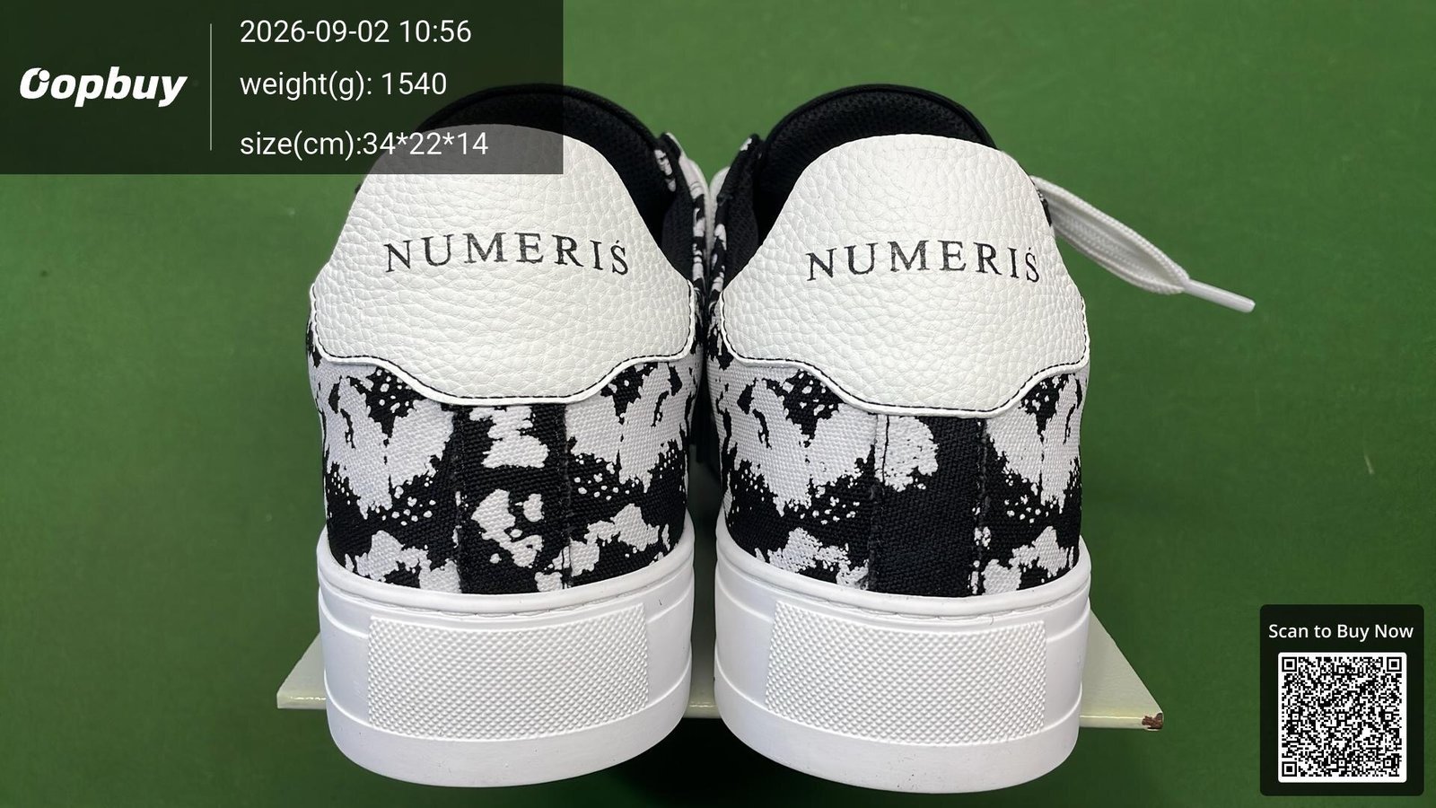 NUMERIS Hand-Painted Canvas Sneakers -3