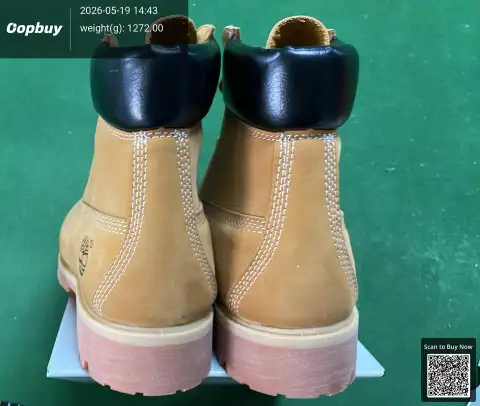Putian-made Timberland‑style yellow boots, outdoor boots for men—durable leather high‑top Dr. Martens‑inspired boots; women’s sports shoes. -4