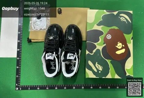 Wholesale pure raw BAPESTA Ape-head Joint Marvel Thick-soled High-rise Low-top Sneakers for Men and Women FD 38937802 -2