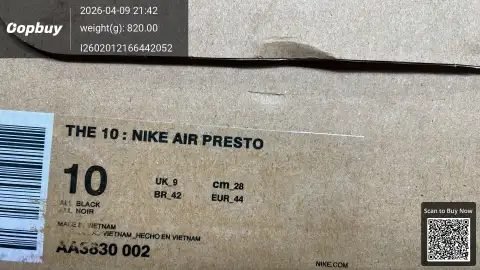 Air Presto Off-White Black -2