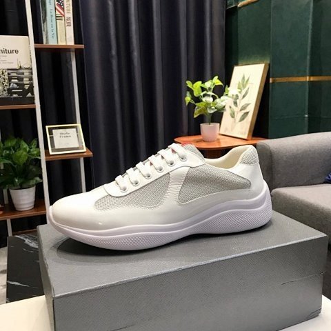 Blue Leather Low-Top Casual Sh