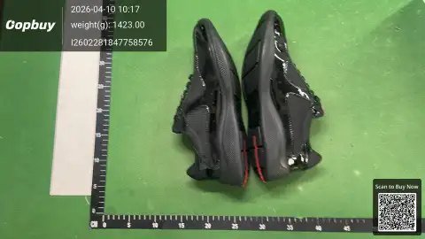 Blue Leather Low-Top Casual Shoes -3