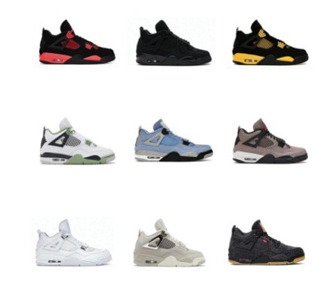 Air Jordan 4 Sneakers Collecti