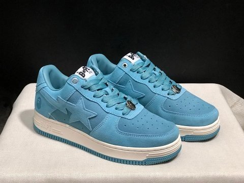 Blue Low-Top Casual Sneakers