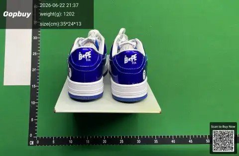 Blue Low-Top Casual Sneakers -4