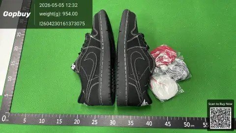 Travis Scott Air Jordan 1 Low Olive Sneakers -5