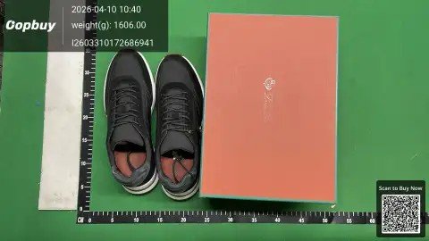 Grey Suede Low-Top Sneakers -6