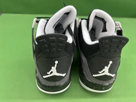 Air Jordan 4 Grey and Mint Sneakers -5