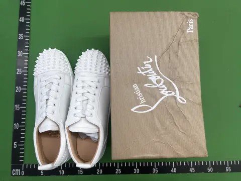 Suede Studded Low-Top Sneakers -4