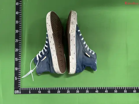 Distressed Low-Top Canvas Sneakers -5
