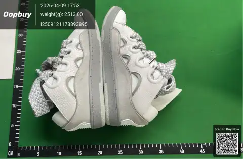 Paint Effect Lace-Up Sneakers -5