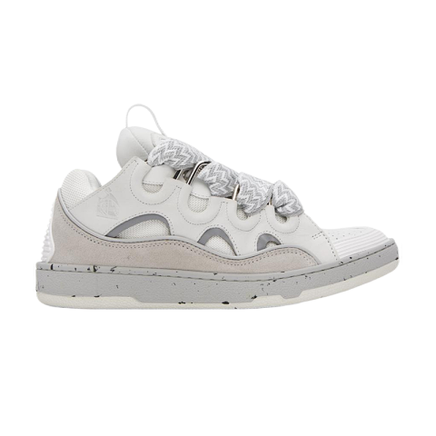 Paint Effect Lace-Up Sneakers