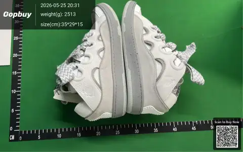 Paint Effect Lace-Up Sneakers -6