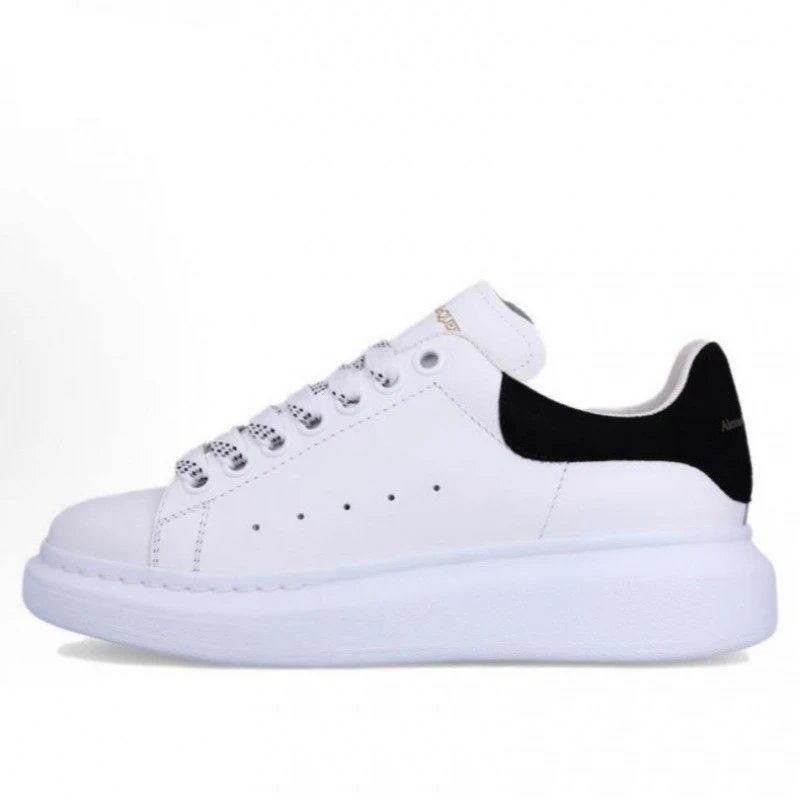 Leather Platform White Sneakers -5