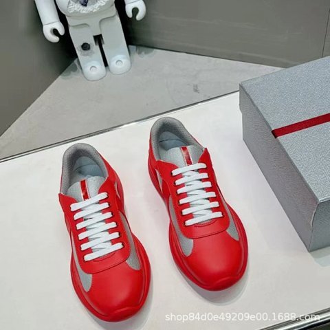 Leather Mesh Casual Sneakers