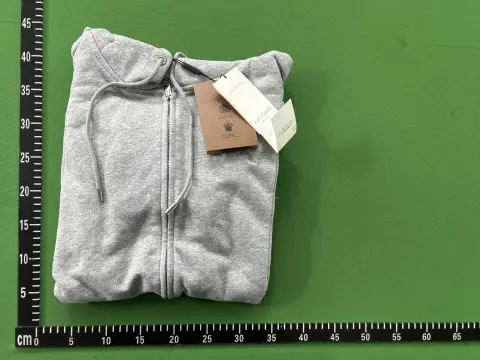 Check-Lined Zip Hoodie -3