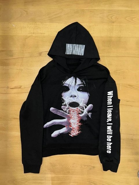 Dark Graphic Pullover Hoodie