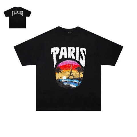 Paris Sunset Graphic T-Shirt