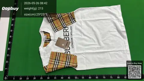 Burberry Check Sleeve T-Shirt -2