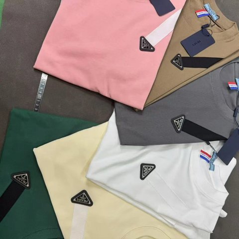 Prada Triangle Logo T-Shirt Co