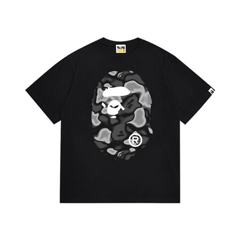 Camo Ape Graphic Black T-Shirt