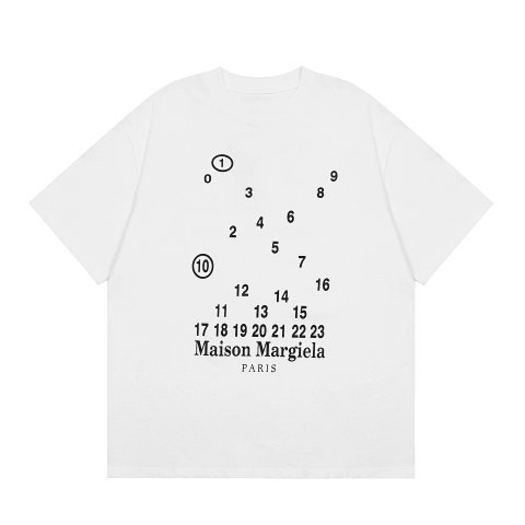 Number Print White T-Shirt