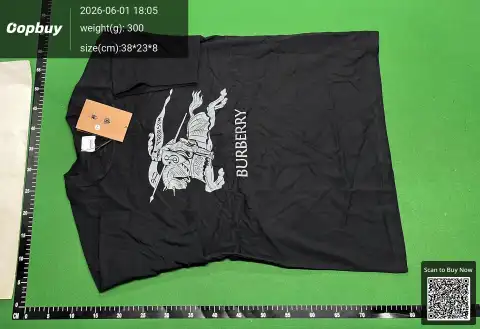 Burberry Logo Black T-Shirt -4
