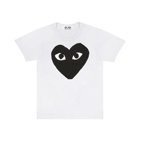 Play Heart Graphic White T-Shi