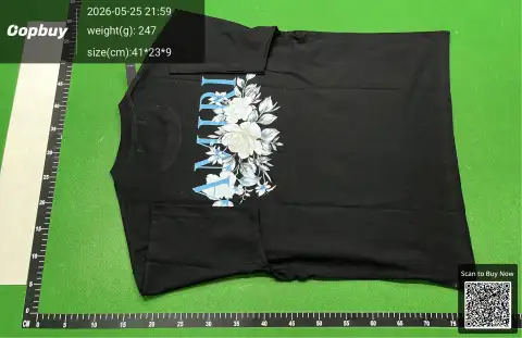 Amiri Graphic Black T-Shirt -3