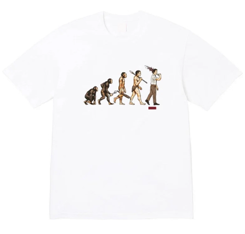 Evolution Graphic White T-Shir