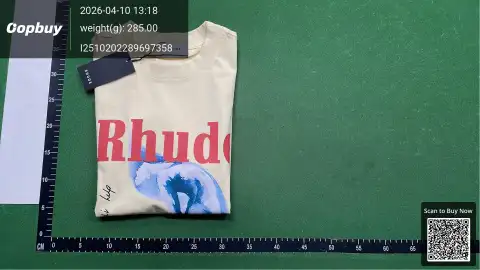 Rhude Logo White T-Shirt -6