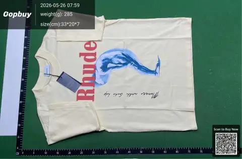 Rhude Logo White T-Shirt -3