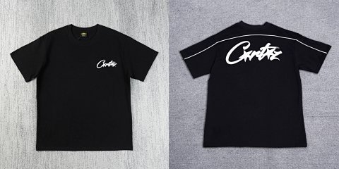 Corteiz Script Black T-Shirt