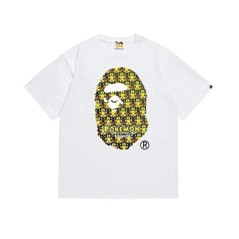 Bape Pokemon Graphic White T-S