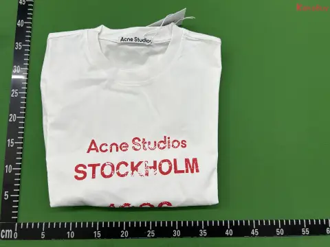 Acne Studios White Graphic T-Shirt -3