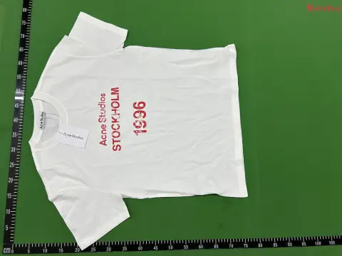 Acne Studios White Graphic T-Shirt -2