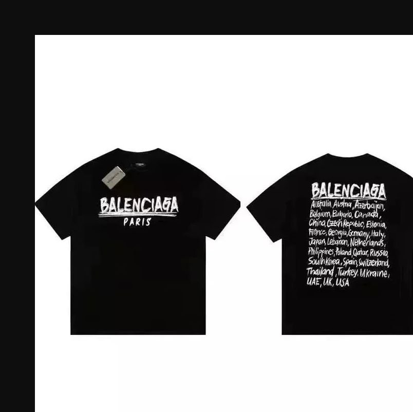 Balenciaga Graphic Black T-Shi