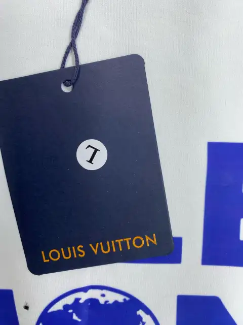 LV Logo White Polo Shirt -2