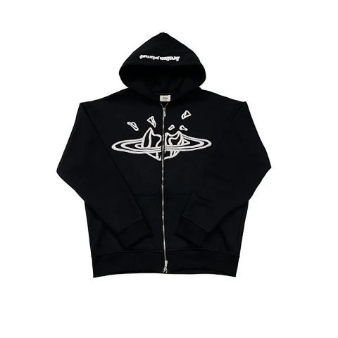 Streetwear Graphic Zip-Up Hood