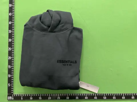 Essentials Flocked Logo Pullover Hoodie -2