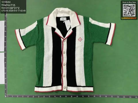Casablanca Knit Short Sleeve Cardigan -2