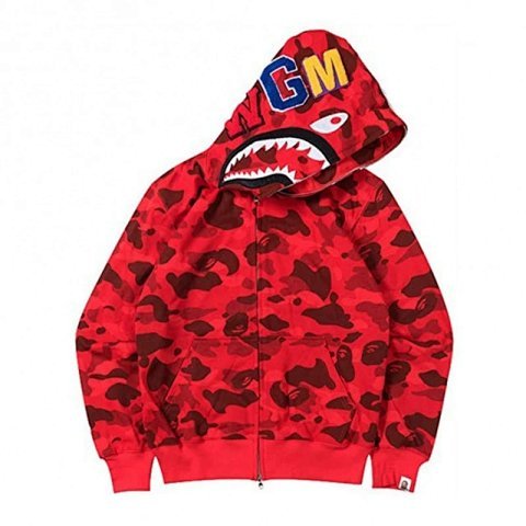 Bape Shark Camo Zip Hoodie