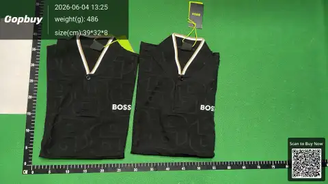 Boss Monogram Polo Shirt and Shorts Set -4