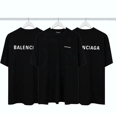Balenciaga Logo Black T-Shirt 