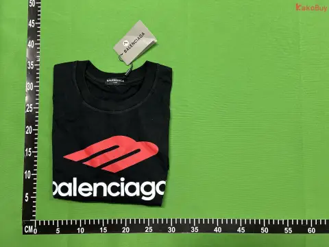 Balenciaga Logo Black T-Shirt Collection -5