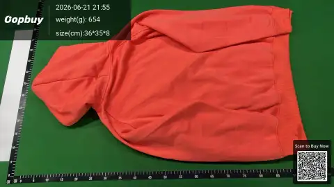 Essentials Logo Orange Hoodie -2