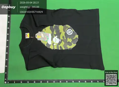 Bape Camo Ape Head Black T-Shirt -2