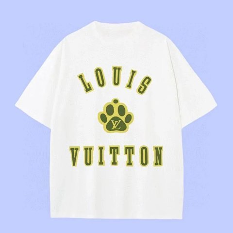 Louis Vuitton Paw Logo White T