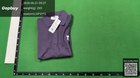 Ami Heart Logo Gray Polo Shirt -5