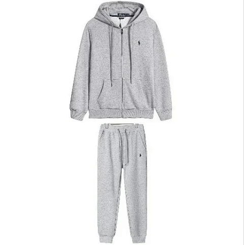 Gray Zip Hoodie and Jogger Set
